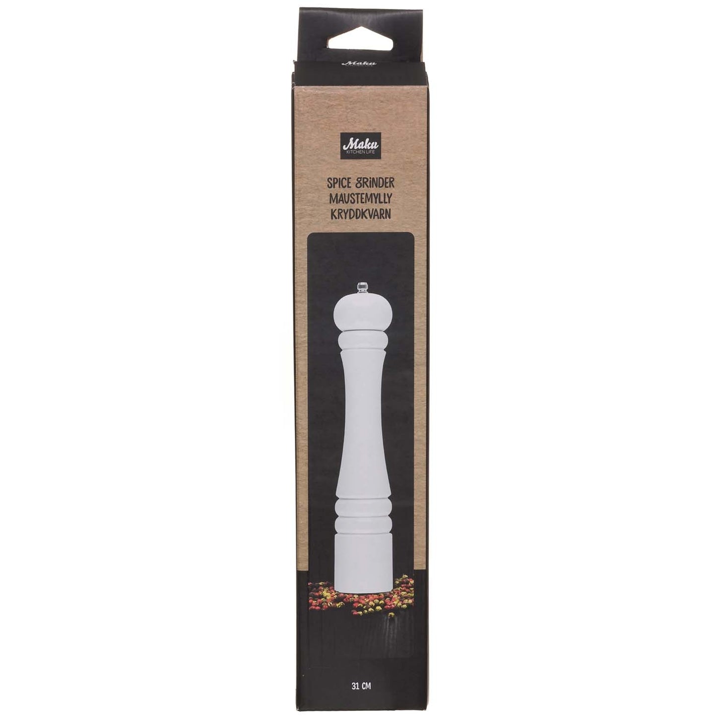 White Spice Grinder, 32 cm