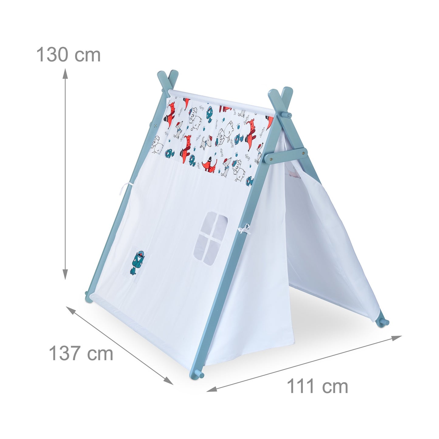 White teepee tent for children