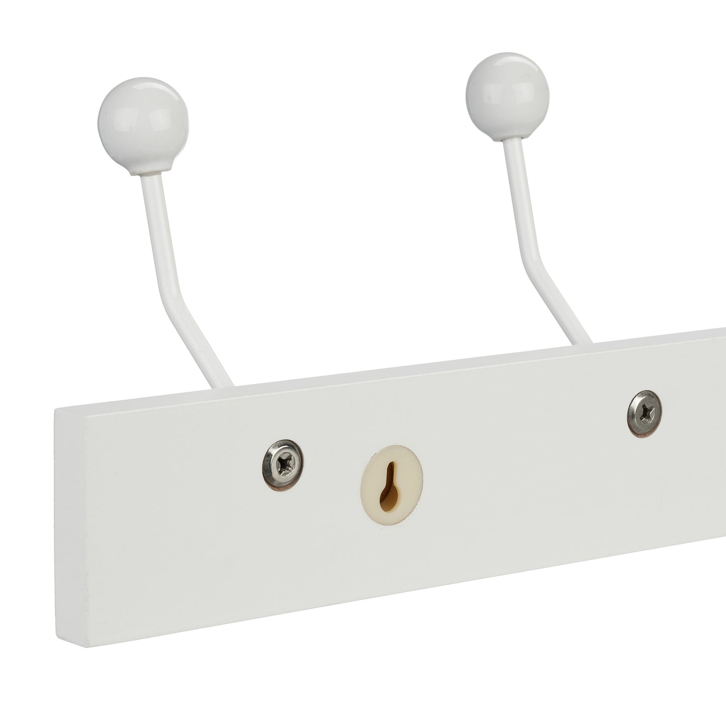 White coat hanger with 5 hooks