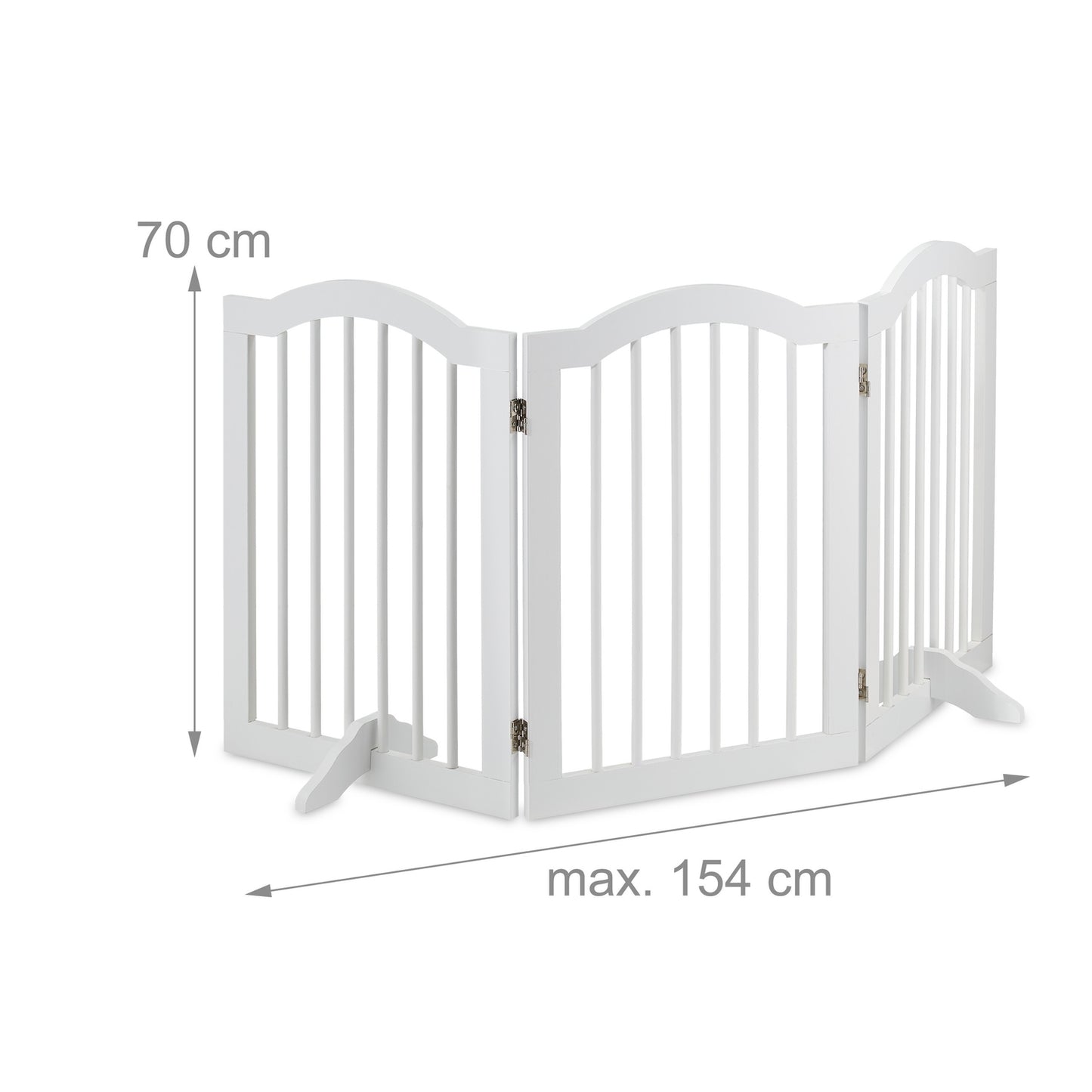 White security gate 70 cm