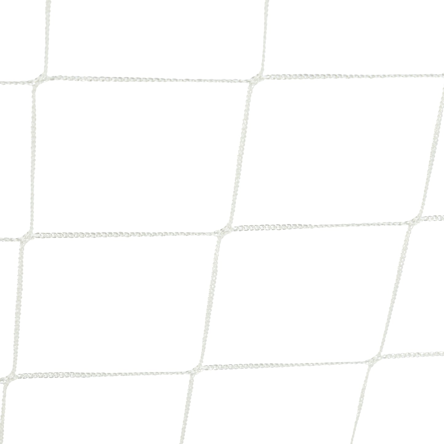 White soccer goal with steel frame