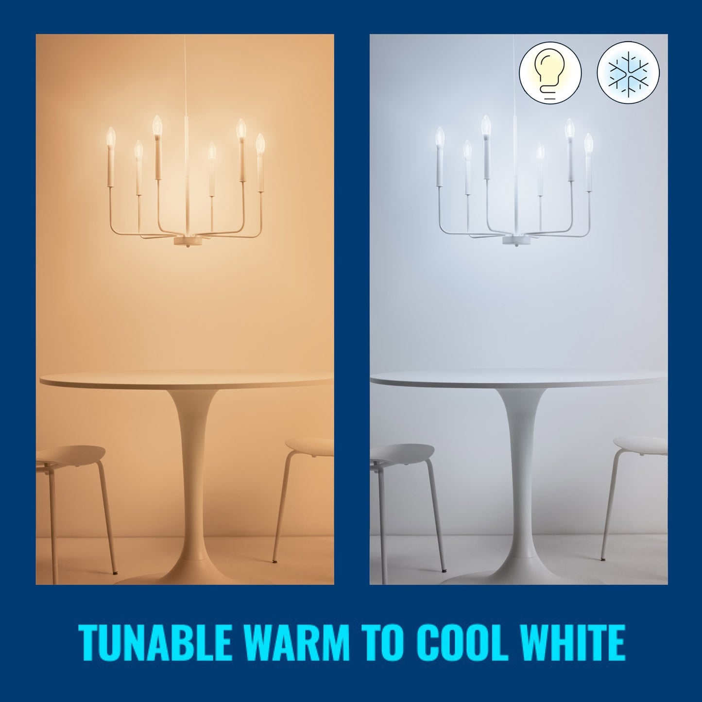 WiFi Smart LED E14 Krone 40W 470lm Filament Warm-cool white
