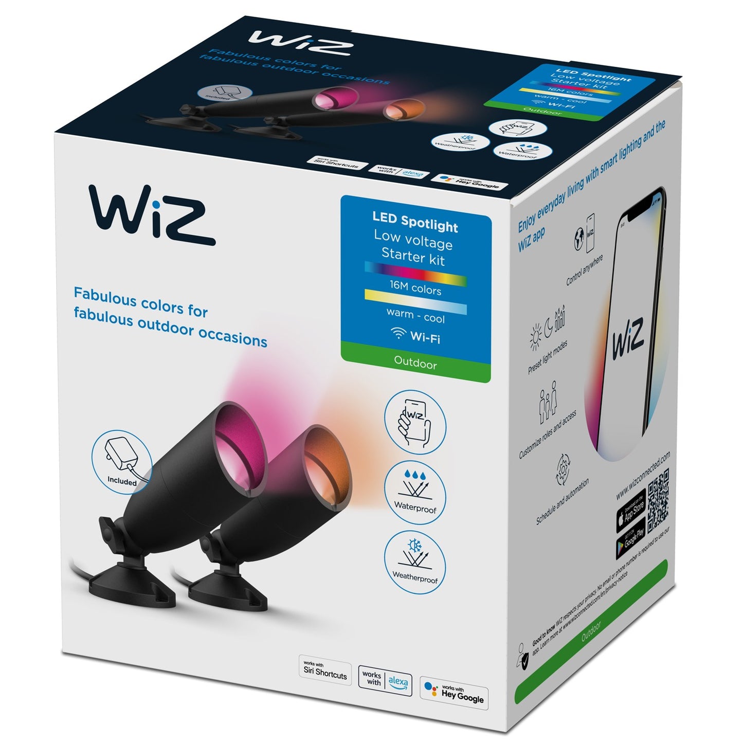 WiFi Smart LED Spotlight Color + Warm-Cool White 12V Starter Kit