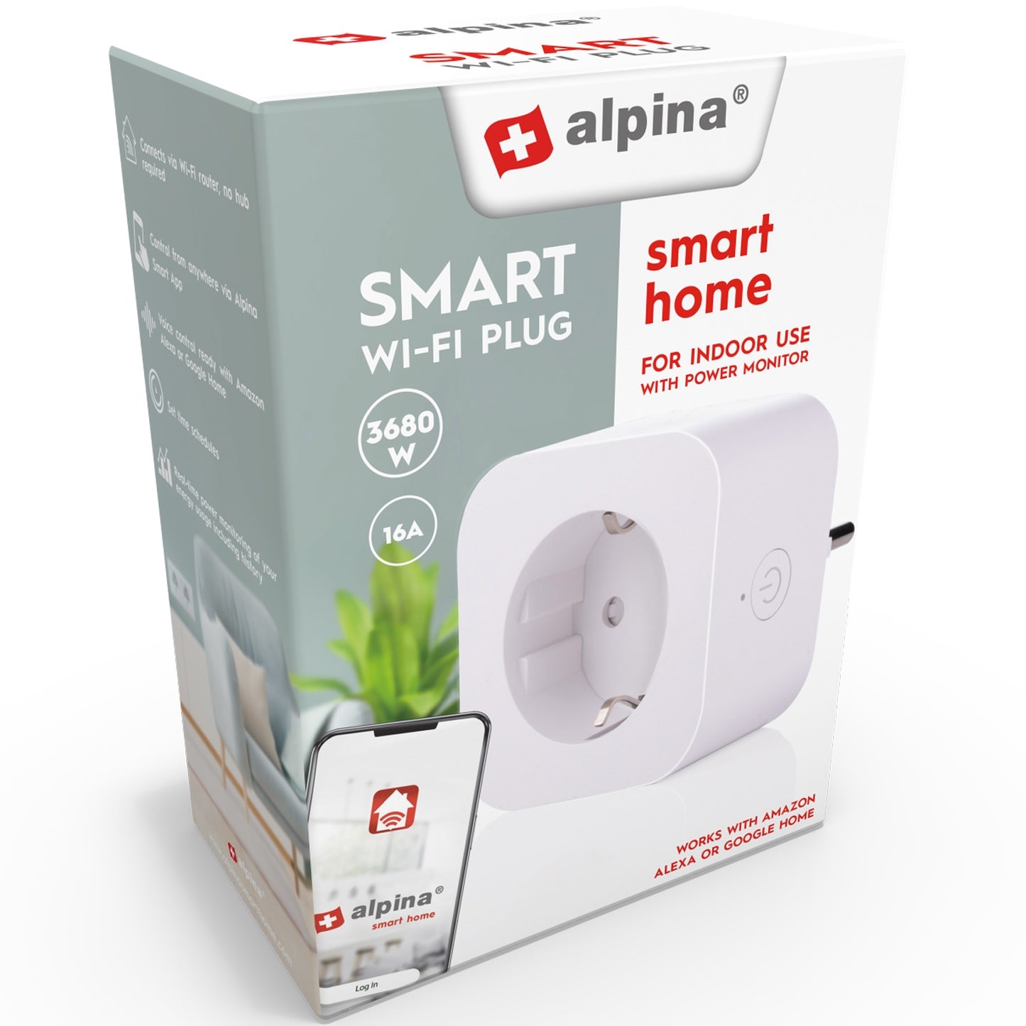 WiFi Smart Plug 3680W with Energy Metering