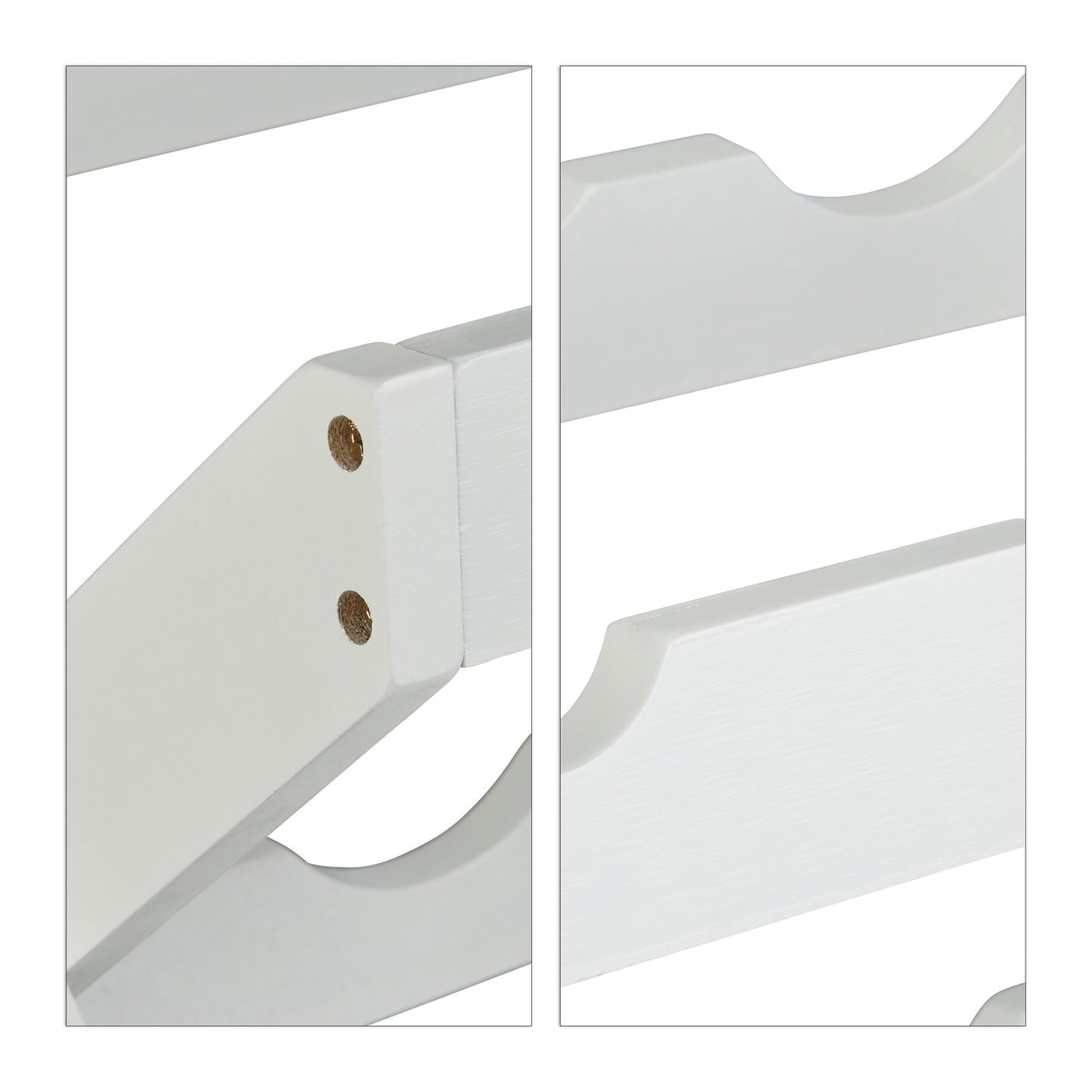 Wine rack bamboo white