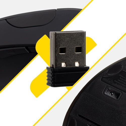 Wireless Ergonomic Vertical Mouse, USB, 6 Buttons
