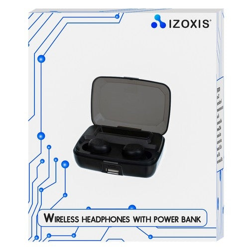 Wireless headphones with a power bank