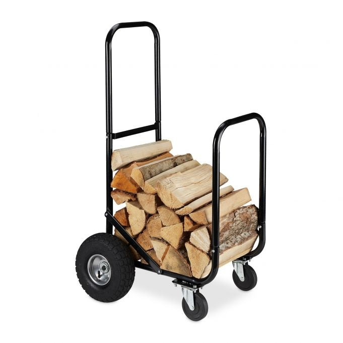 Wood cart with wheels