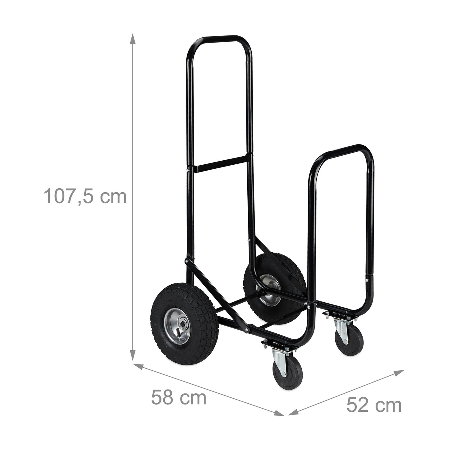 Wood cart with wheels