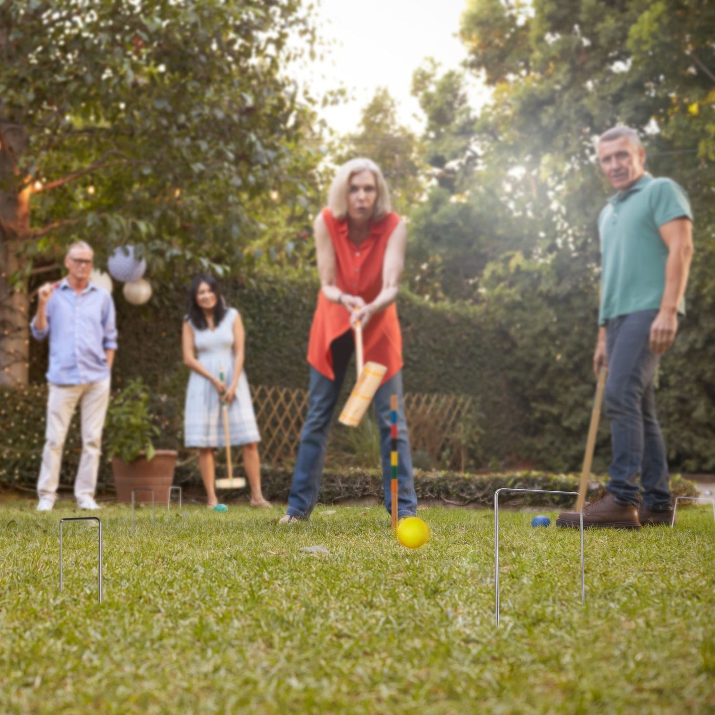 Wooden Croquet Game 6 Players
