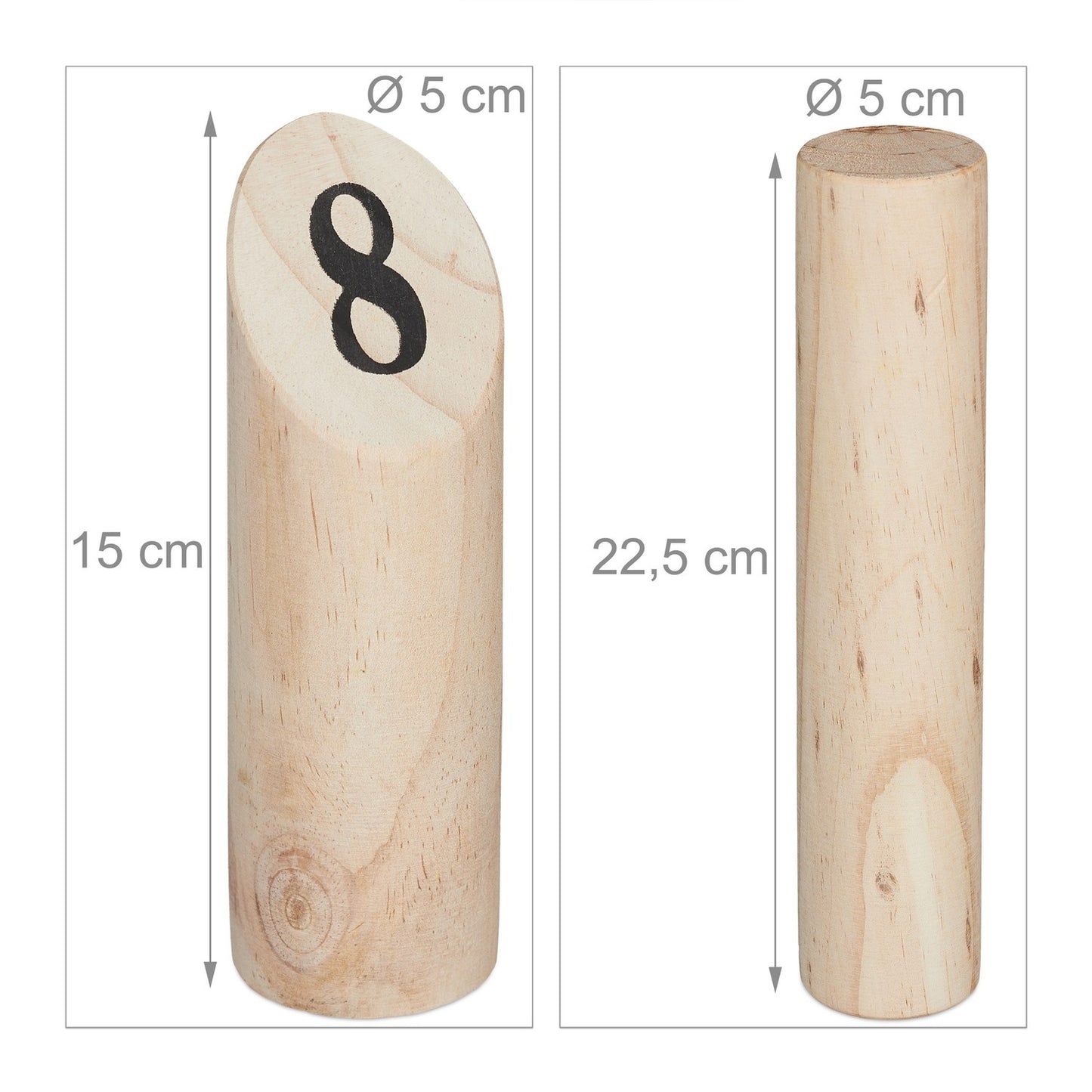 Wooden Kubb Game Set