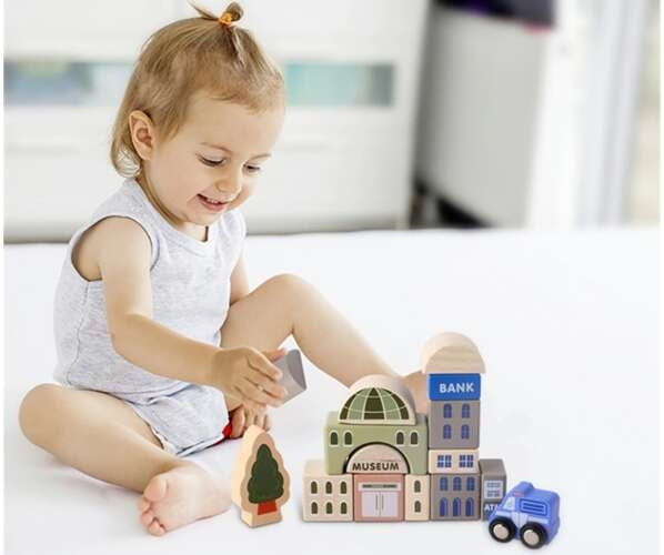 Wooden blocks - city