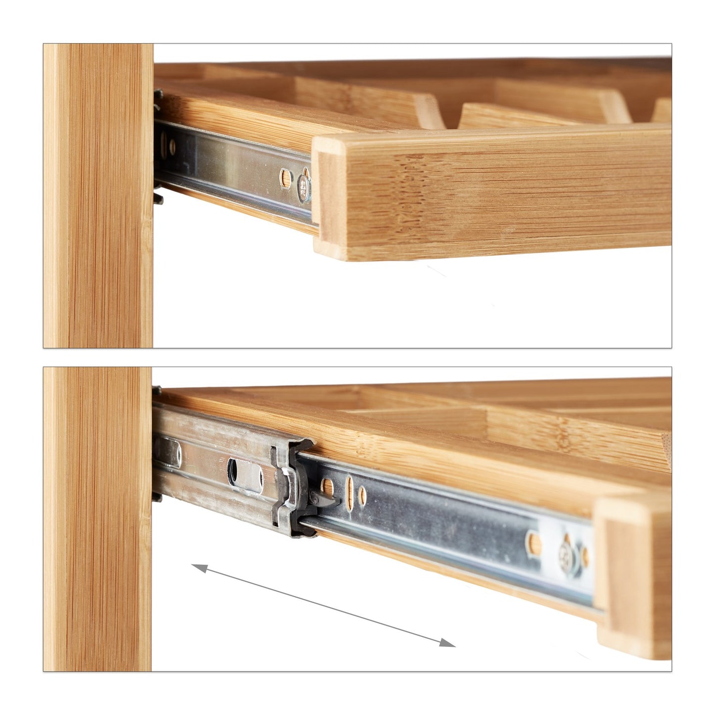 Wooden computer desk with keyboard drawer