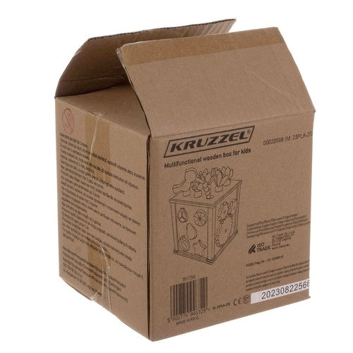 Wooden educational cube - sorter Kruzzel 22566