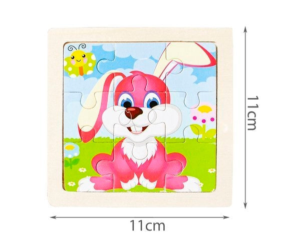 Wooden jigsaw puzzle 4 pieces U10973