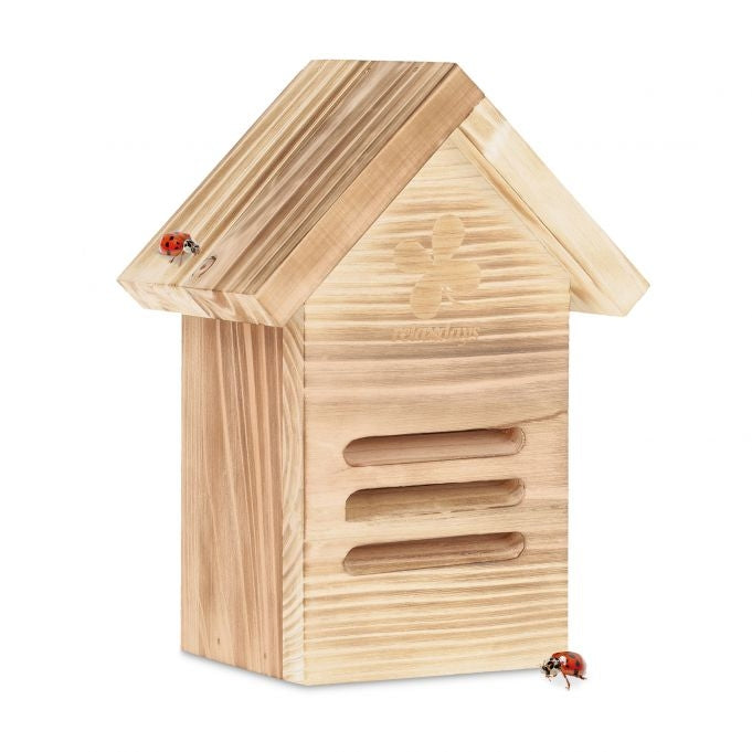 Wooden ladybug house