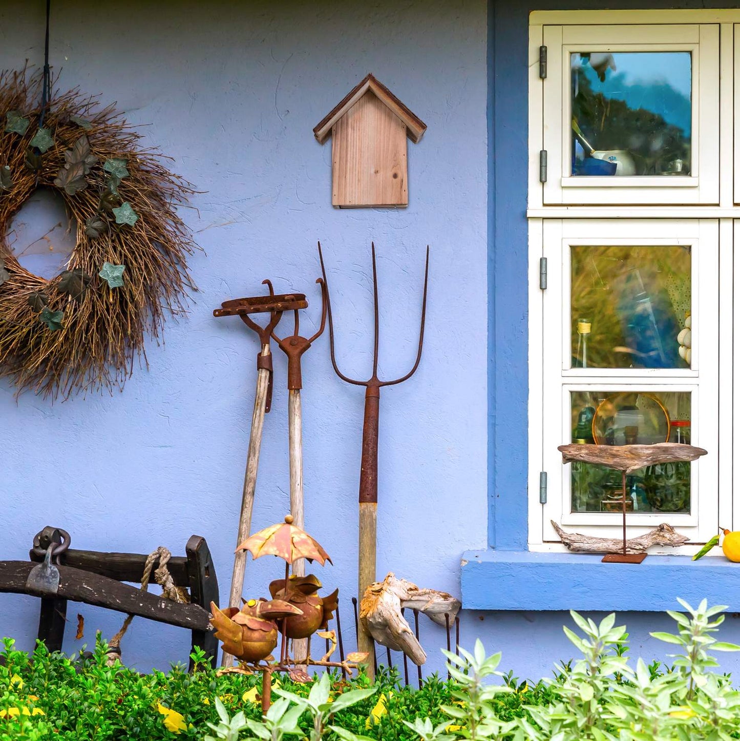 Wooden ladybug house