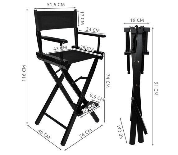 Wooden makeup chair