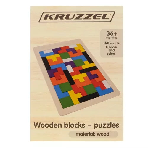 Wooden puzzle/tetris Kruzzel 22667