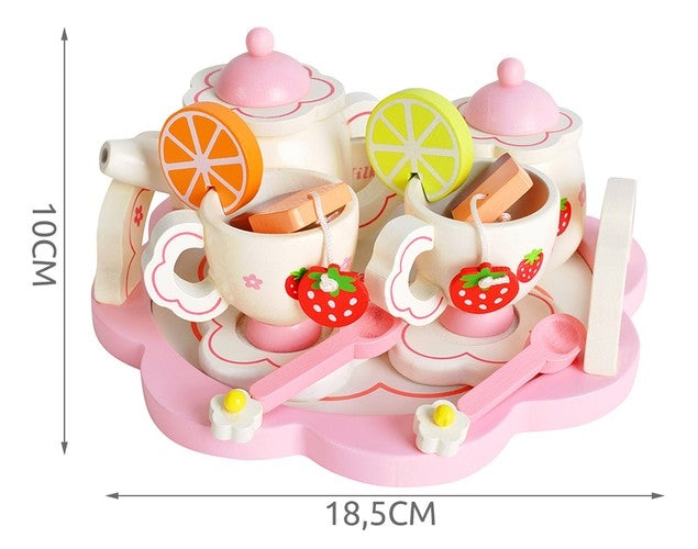 Wooden tea service Kruzzel 21950
