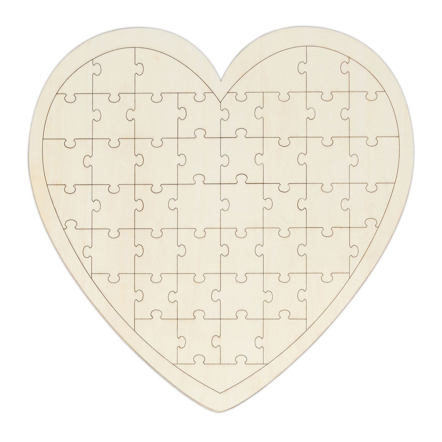 Wooden wedding guest book puzzle