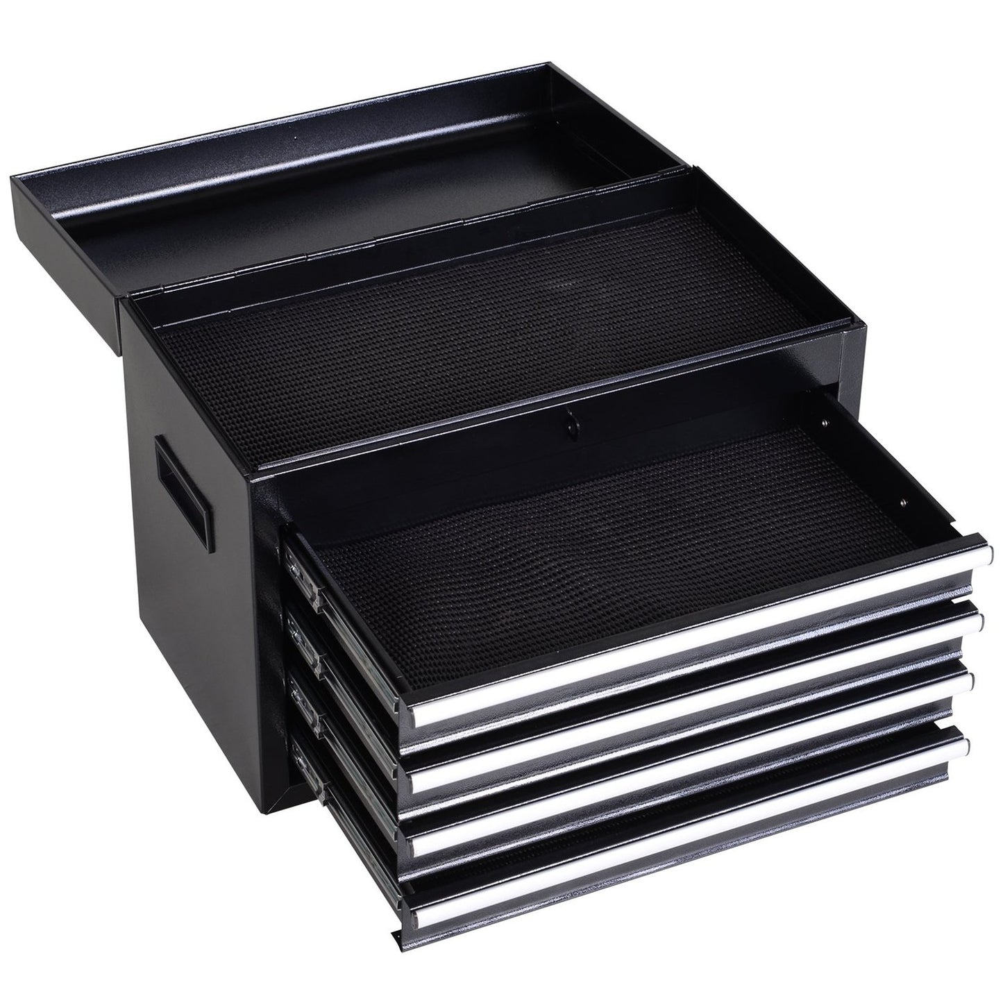 Metal workshop trolley with 5 drawers and 360° wheels
