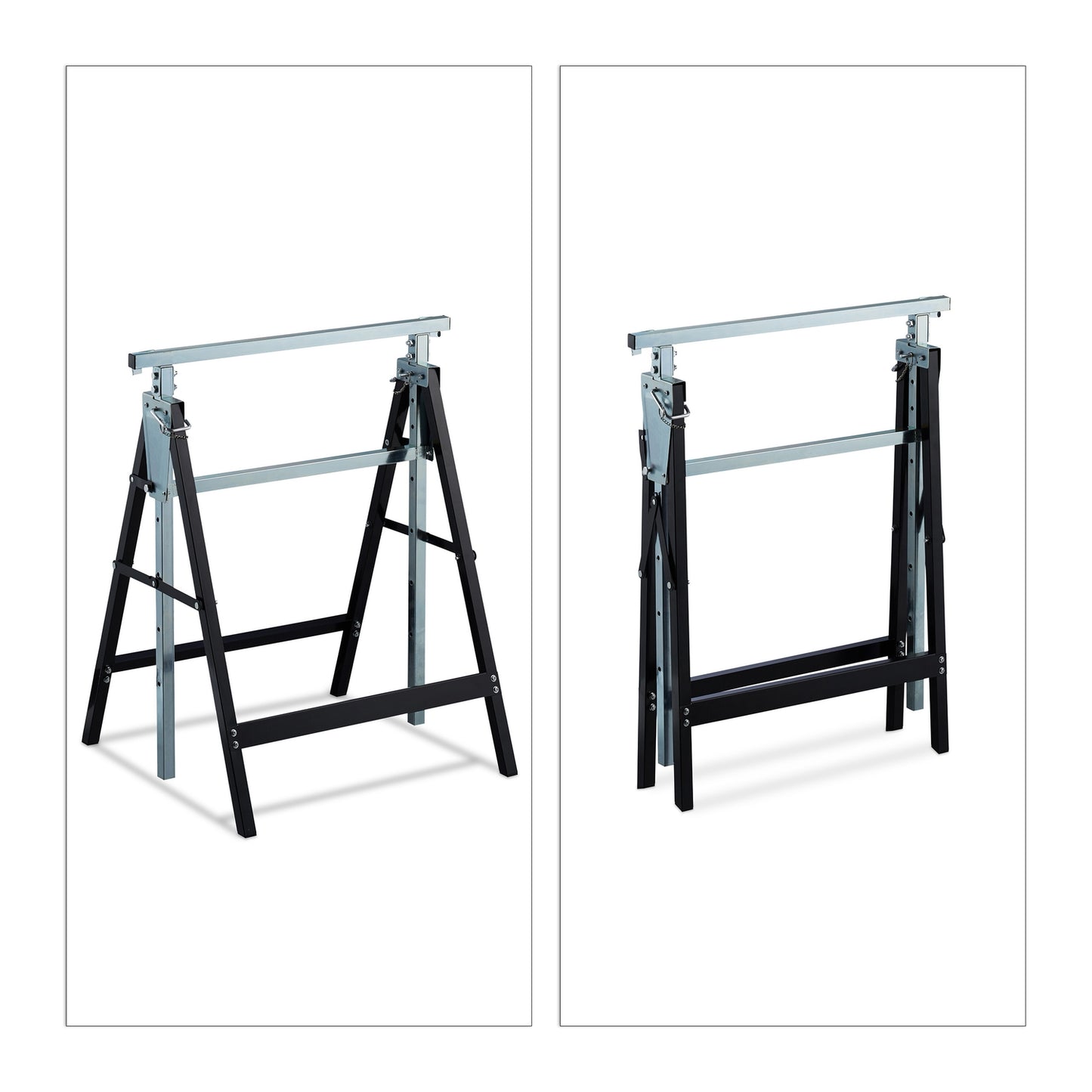 Work trestle steel, set of 2