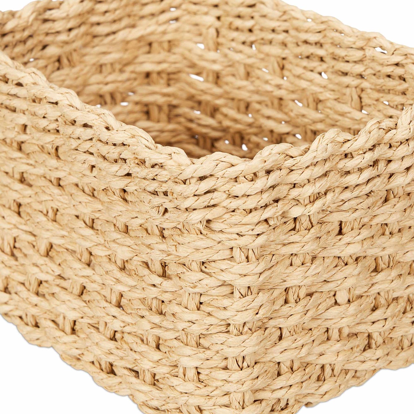 Woven storage basket, set of 3
