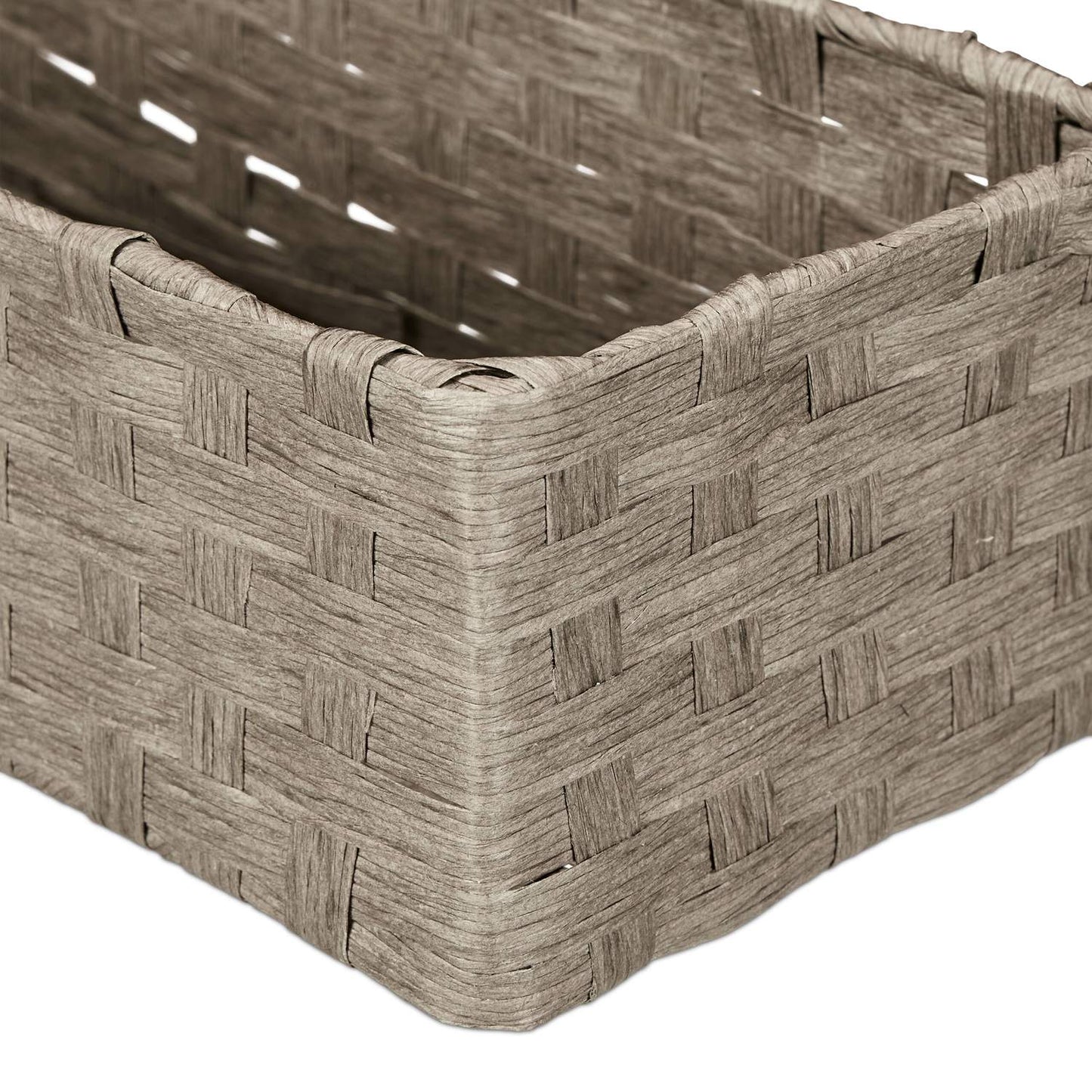 Woven storage basket, set of 4