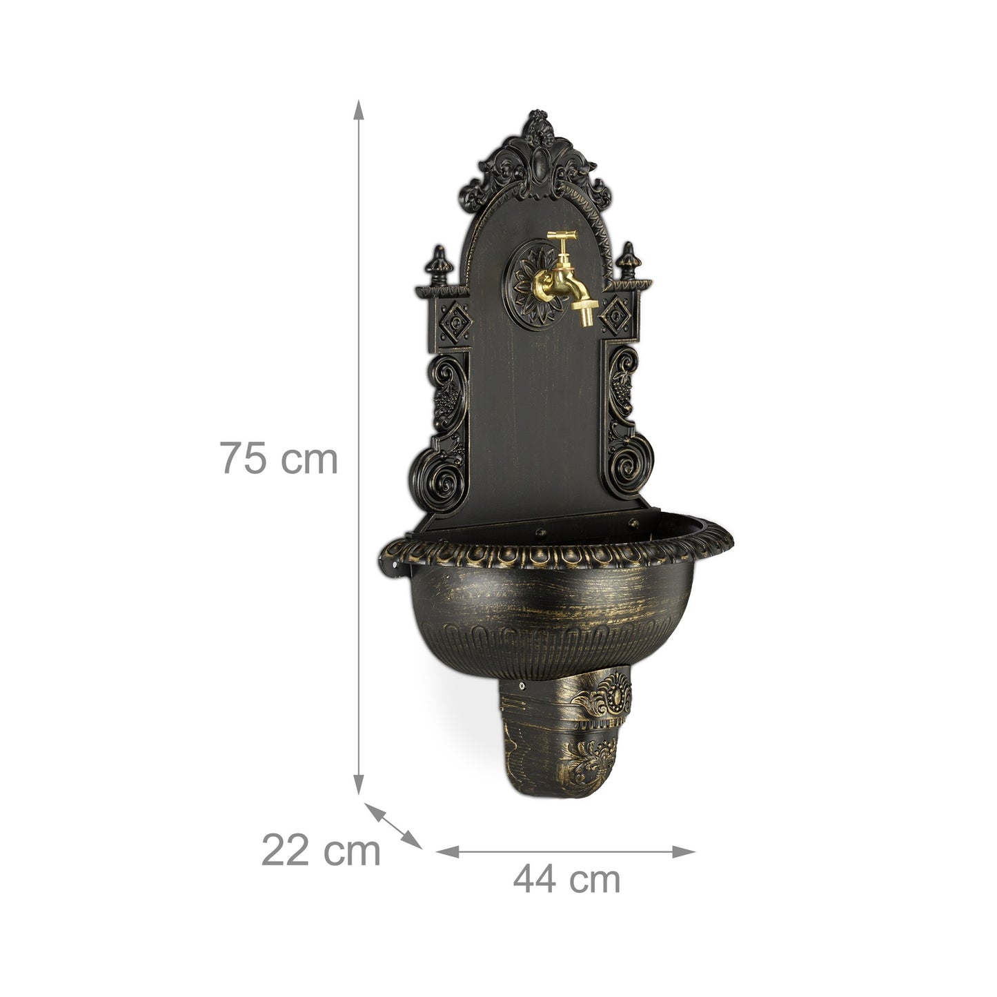 XL Antique Wall Fountain