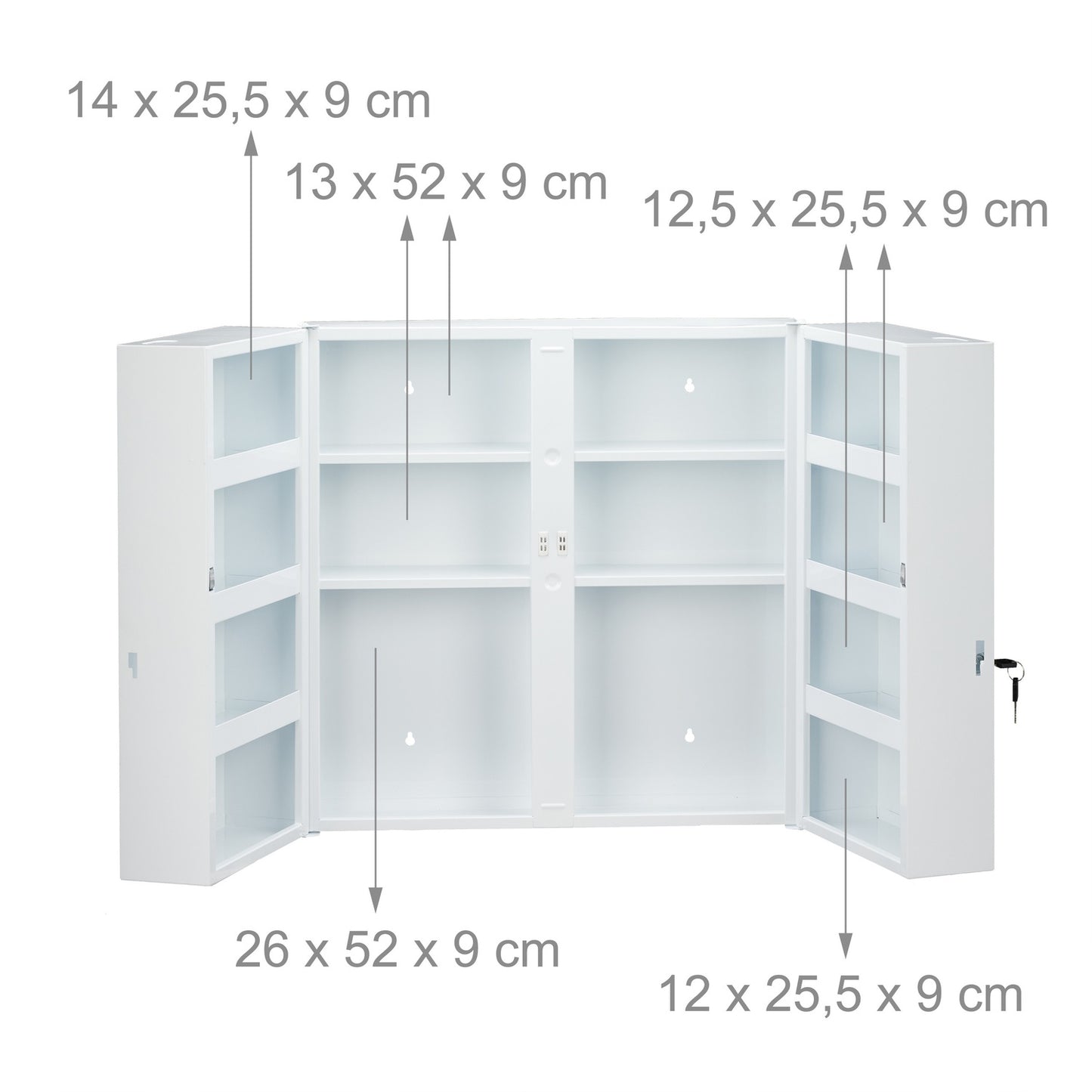 XXL Medicine Cabinet with 2 Doors