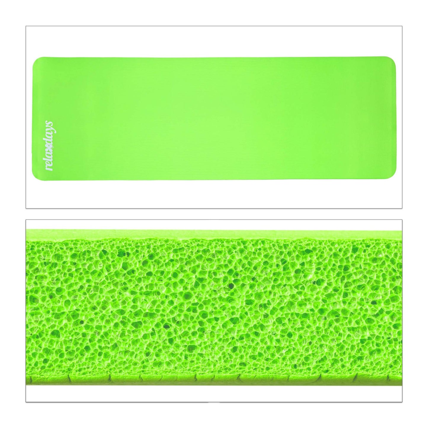 Yoga mat 1 cm thick solid color