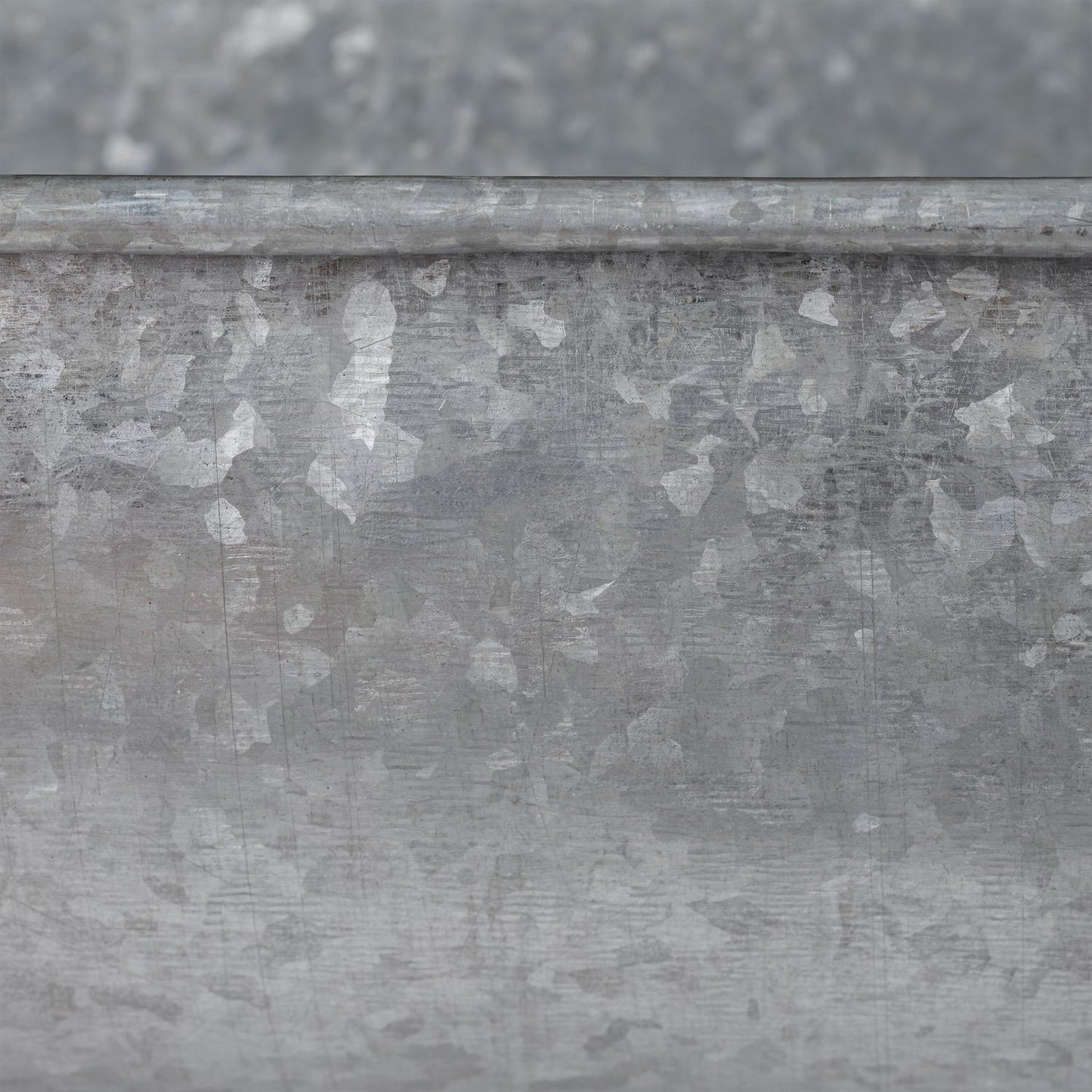 Zinc tub oval set of 6
