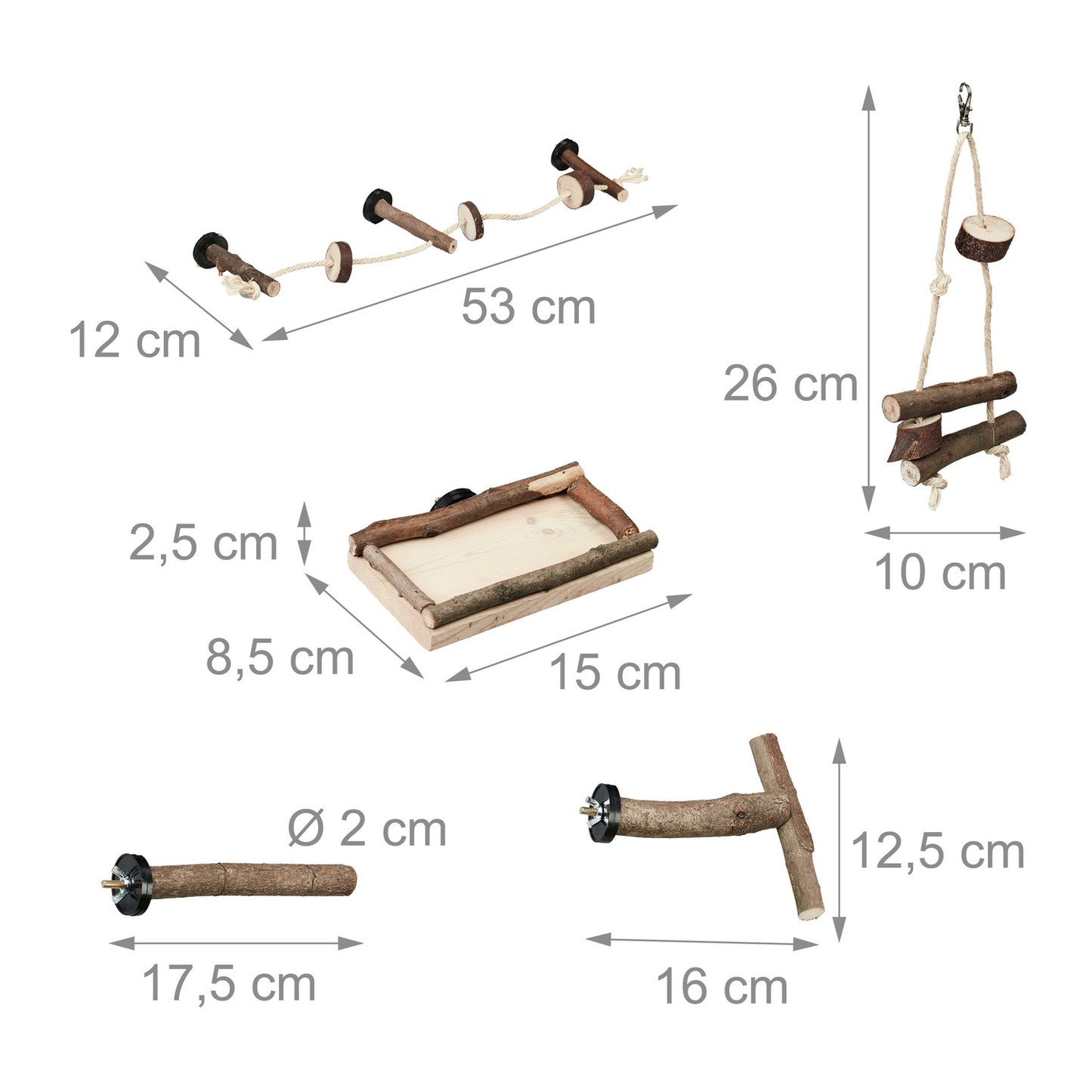 bird toy in 9 parts