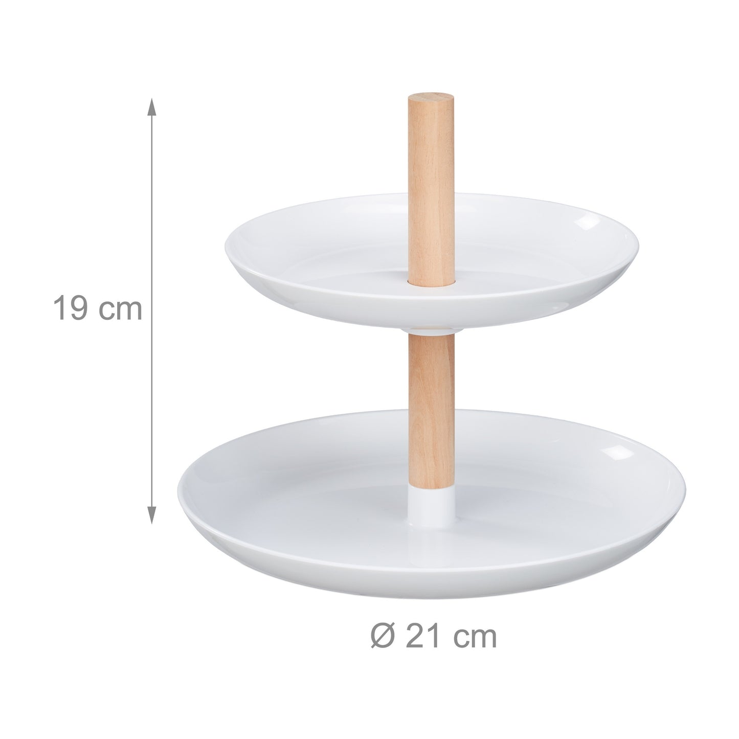 etagere in two floors Plastic and wood