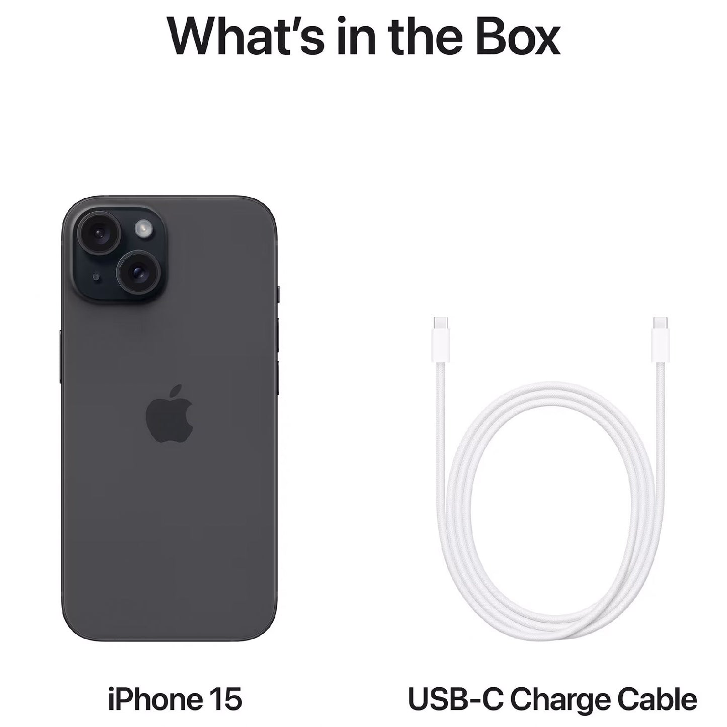 iPhone 15 512GB, Black, 48MP Camera, USB-C