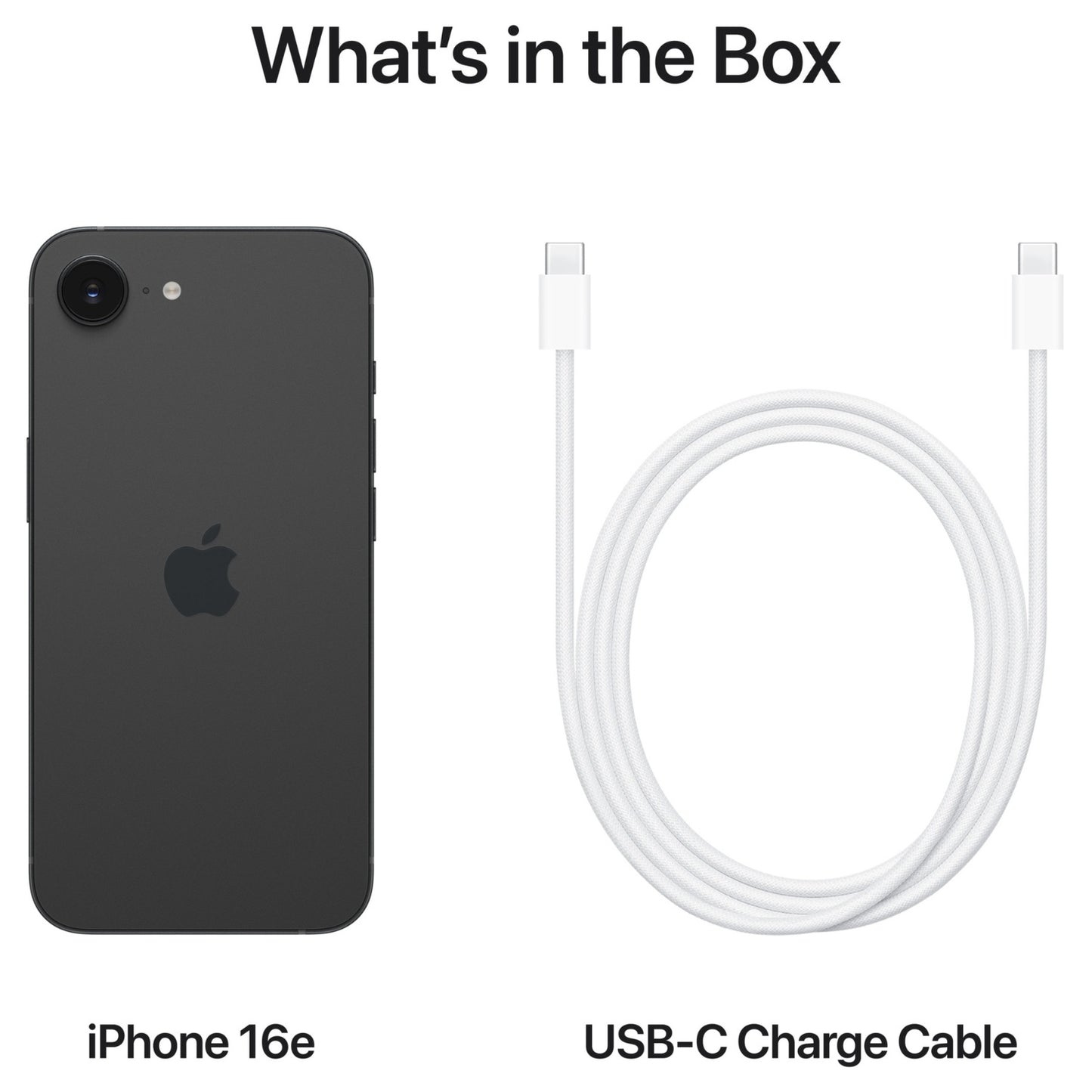 iPhone 16e 256GB Black – Long Battery, 48MP Camera