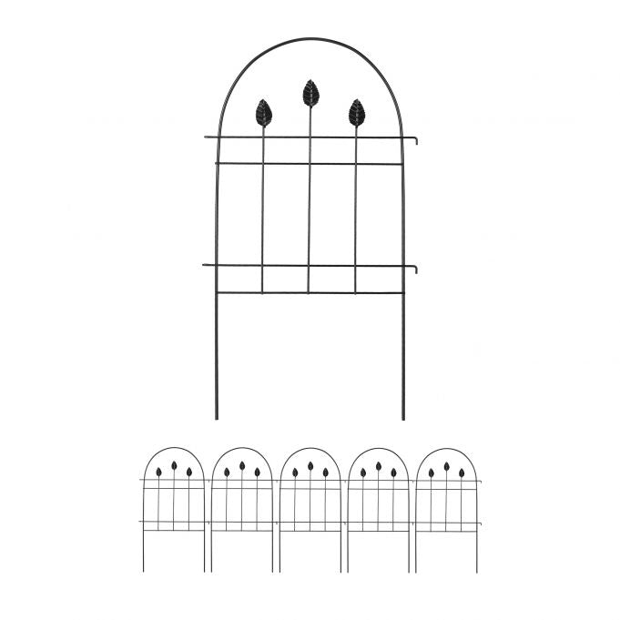 metal flower bed fence in 6 parts