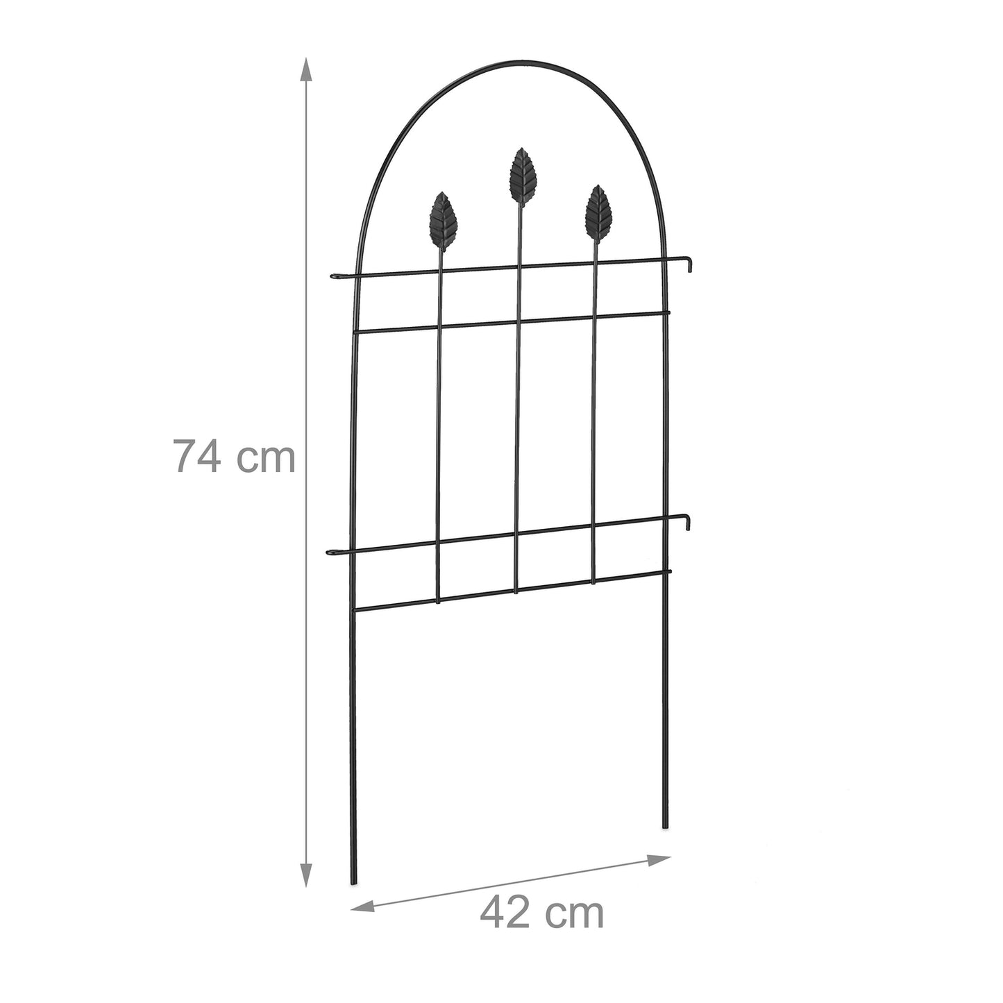 metal flower bed fence in 6 parts