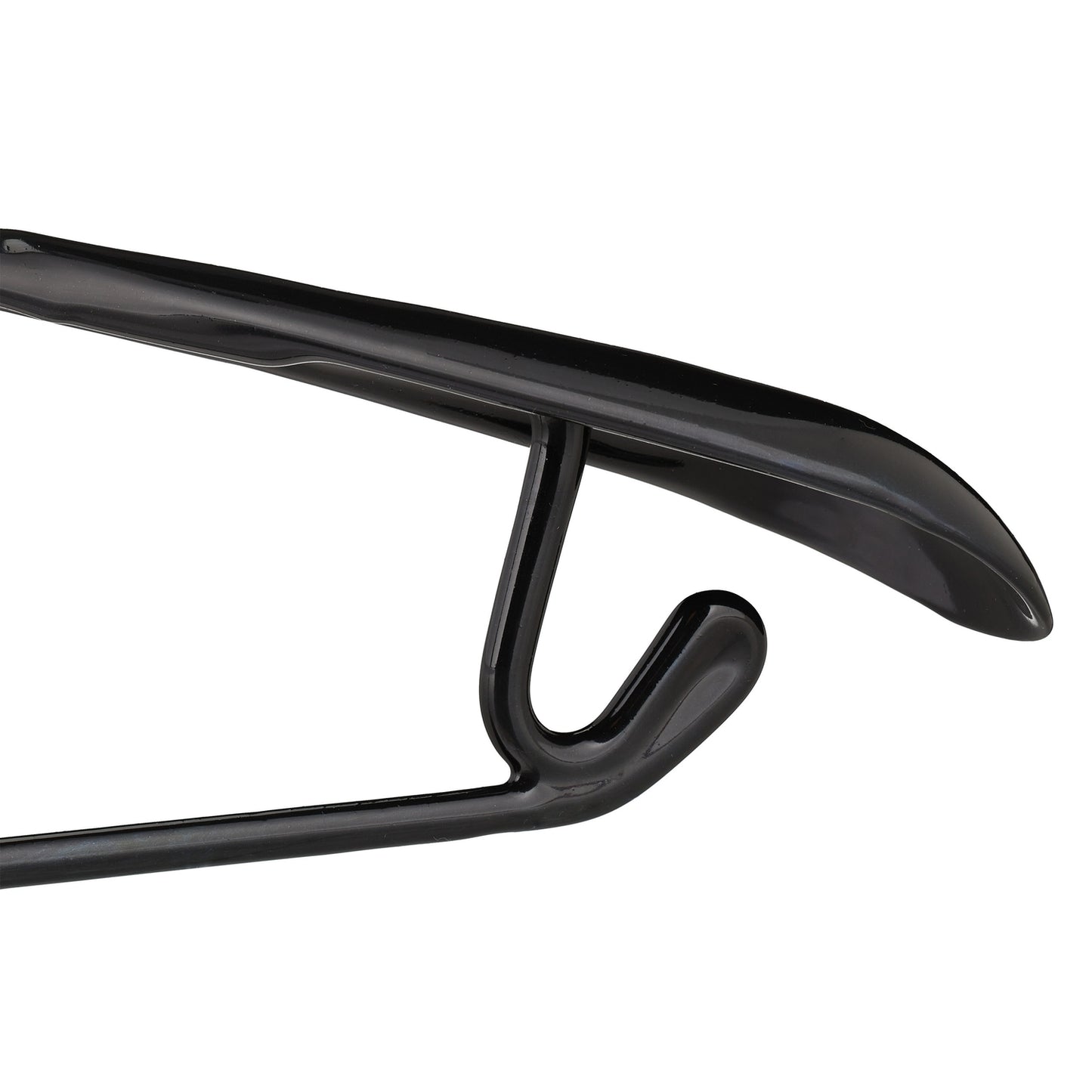 set of 10 black suit hangers with anti-slip