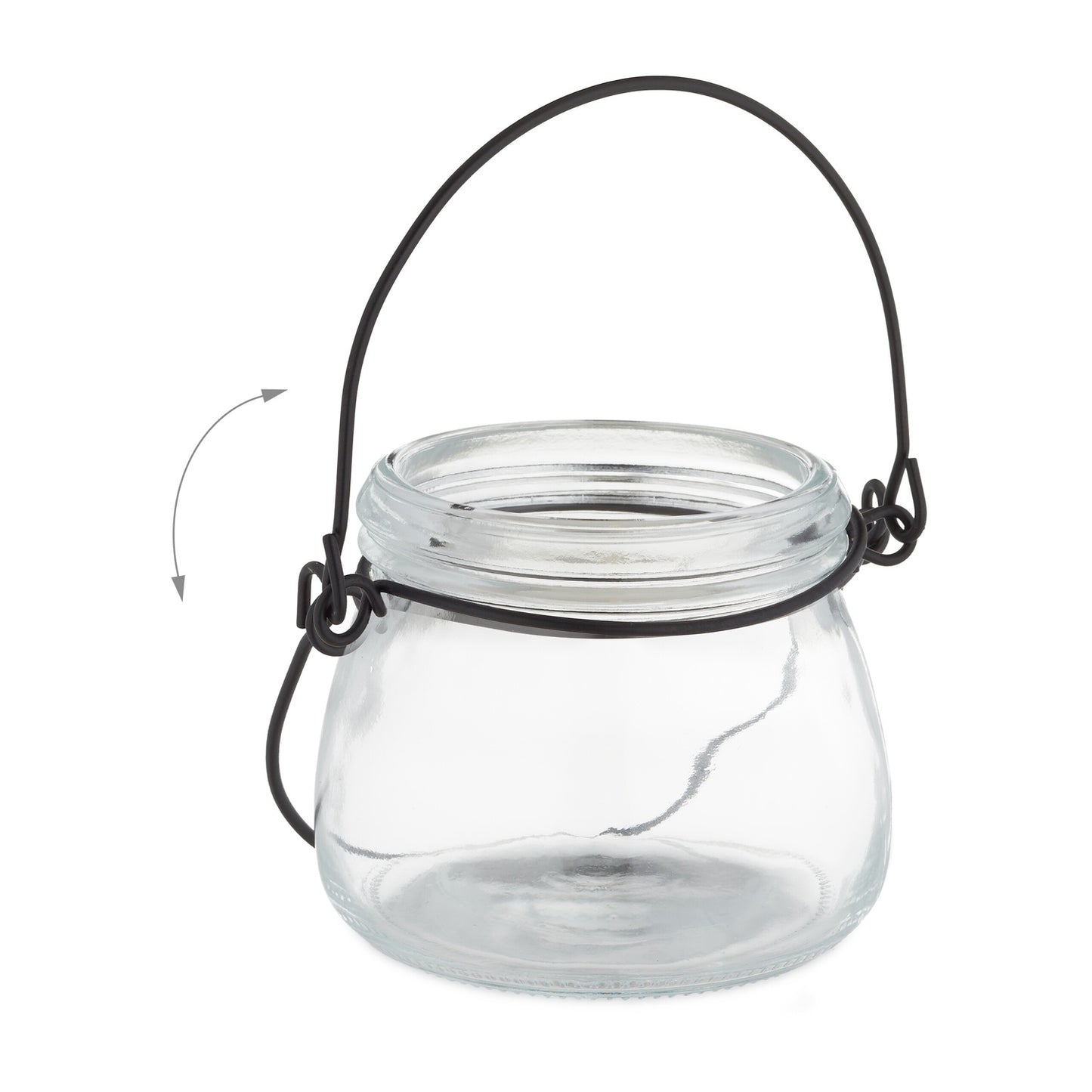 set of 12 glass lanterns in 3 sizes