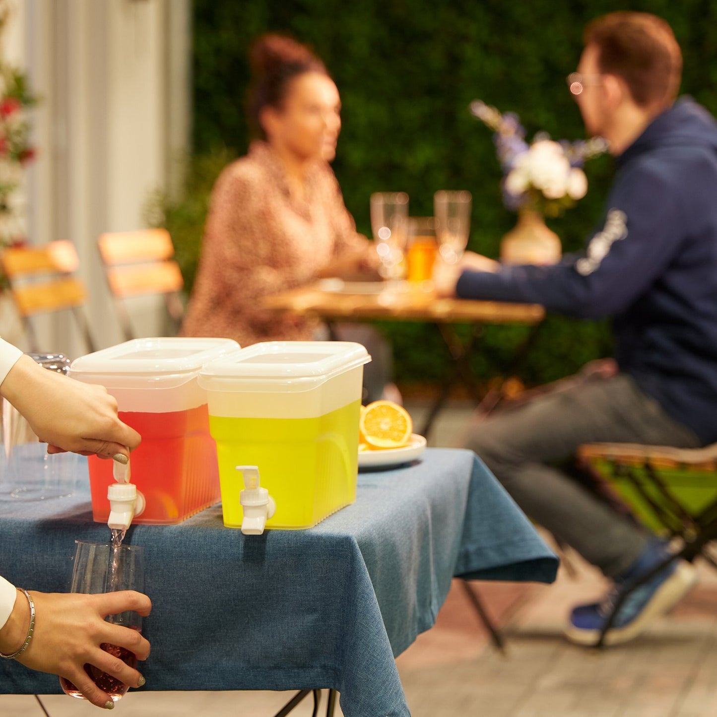 set of 2 drinking buckets refrigerator 3 l