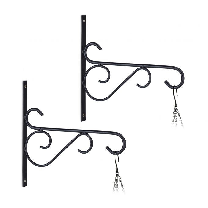 set of 2 hanging basket holders