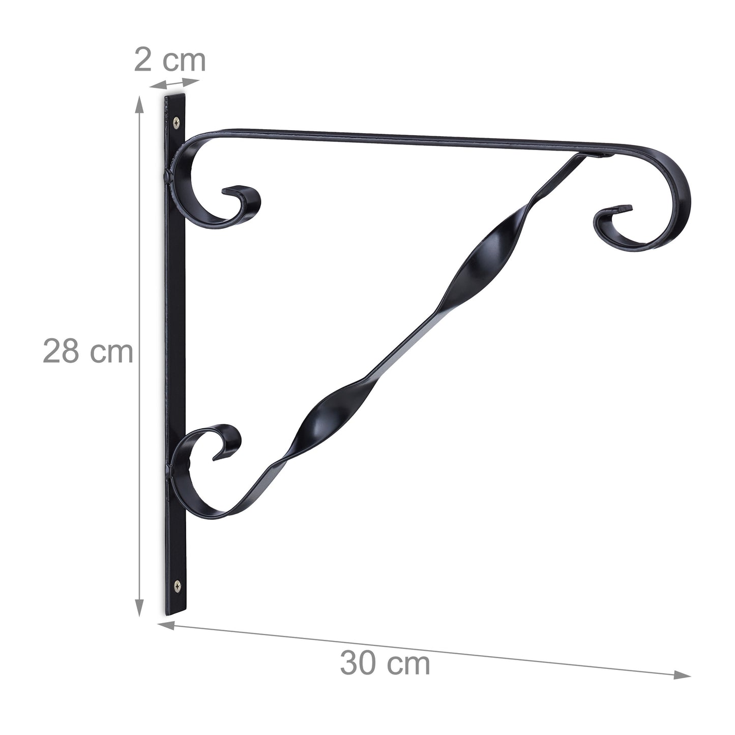 set of 2 hanging basket holders