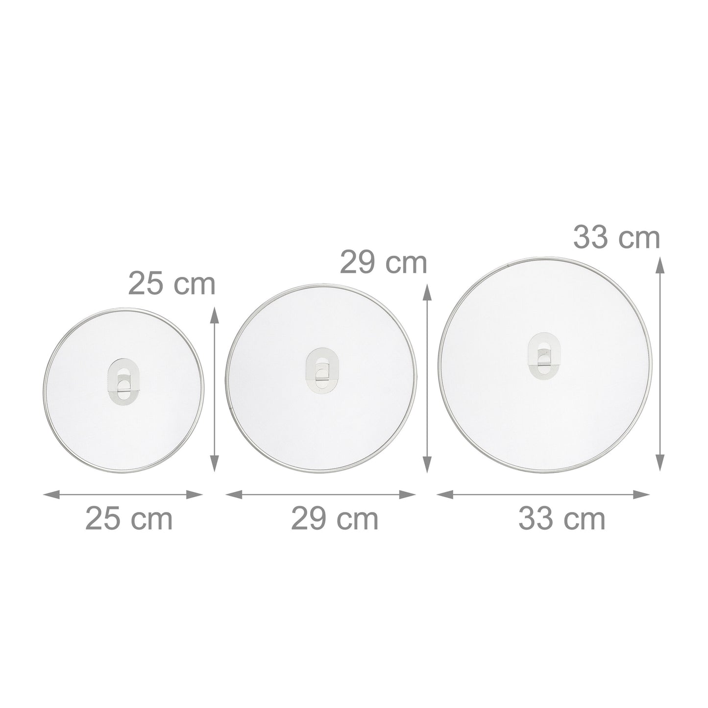 set of 3 splash guards for frying pans