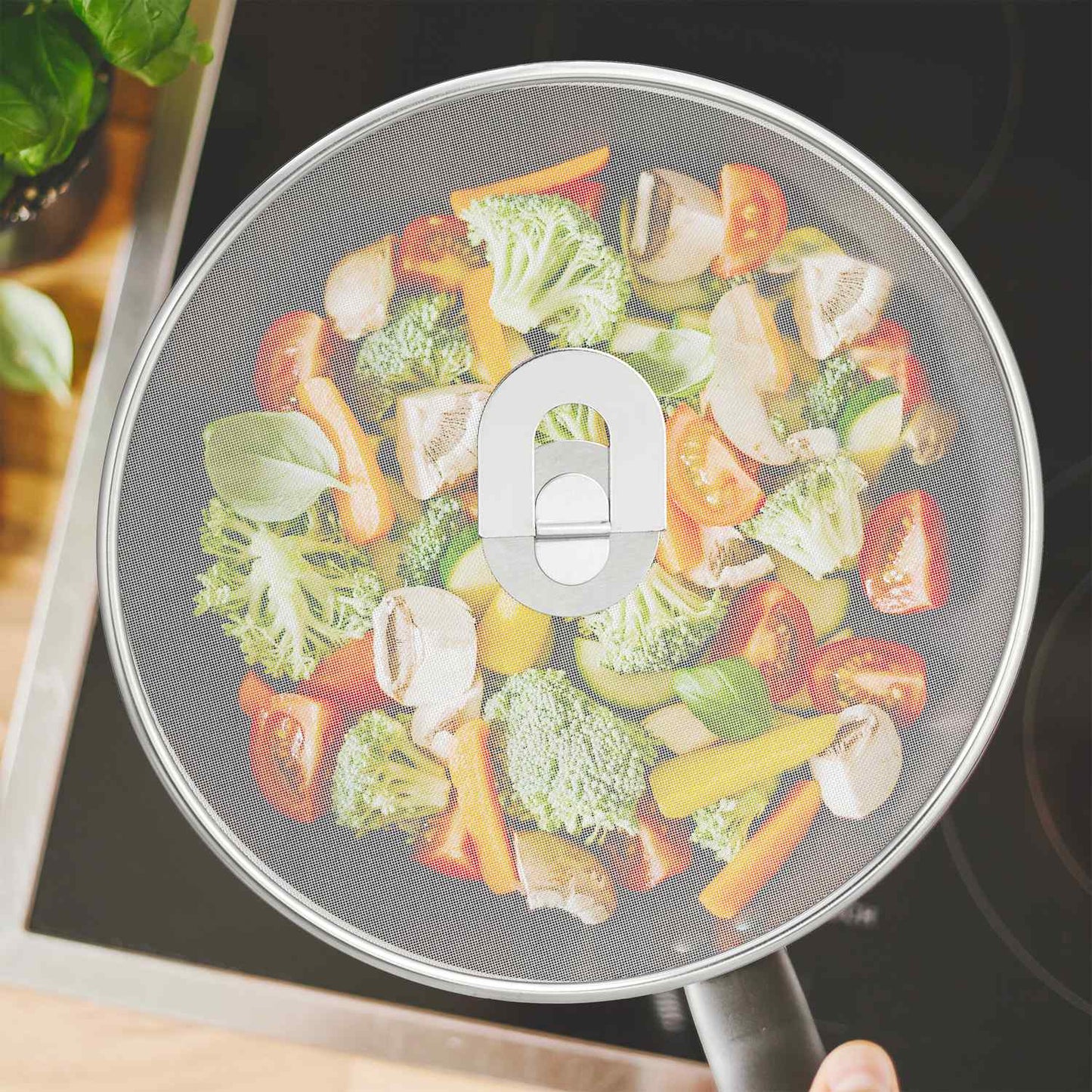 set of 3 splash guards for frying pans