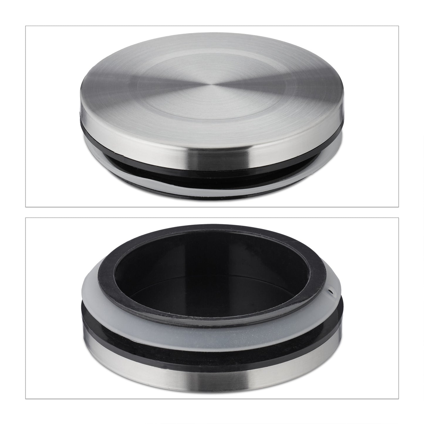 set of 3 storage jars with lids 850 ml