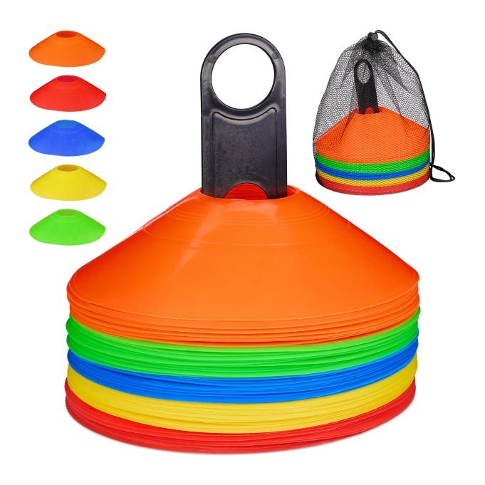 set of 50 soccer marking cones