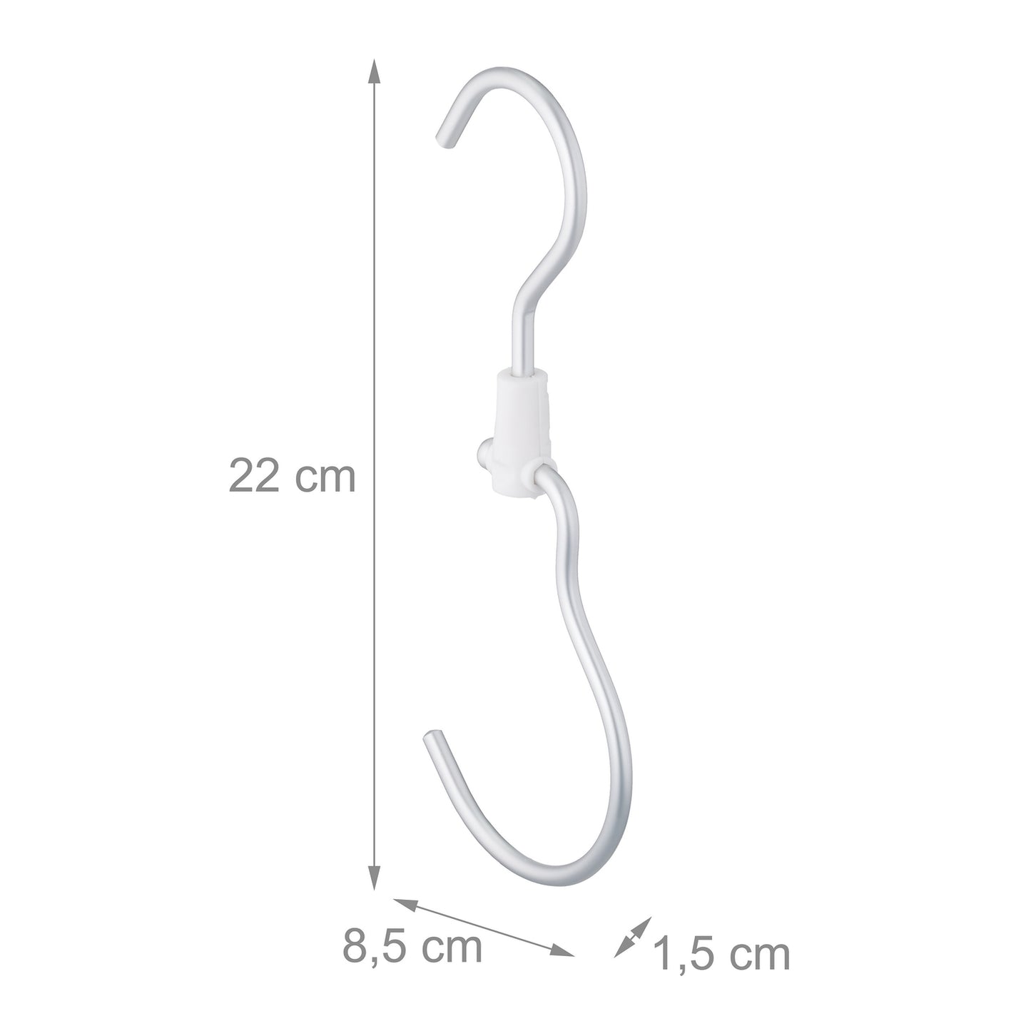 set of 5 clothes rail hooks
