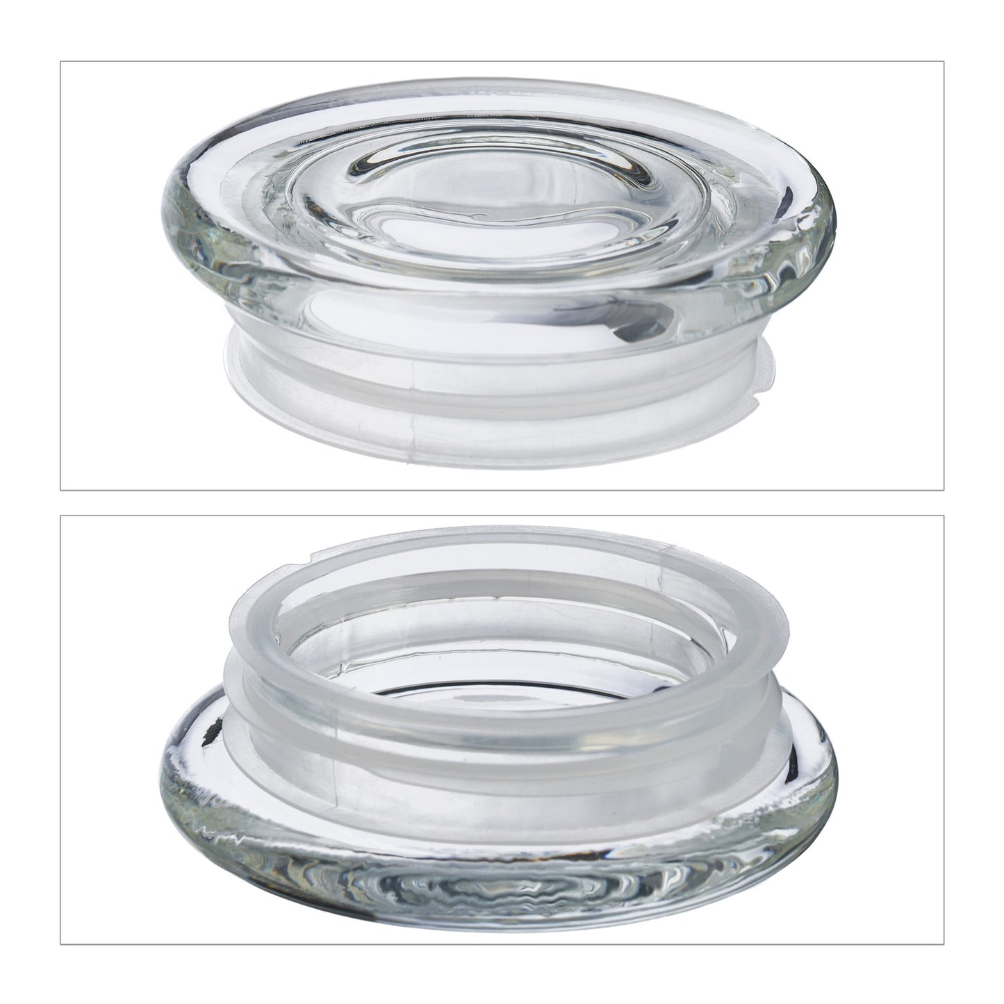 set of 6 storage jars with lids 1650 ml